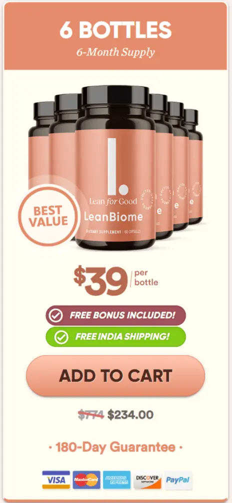 lean biome bottle